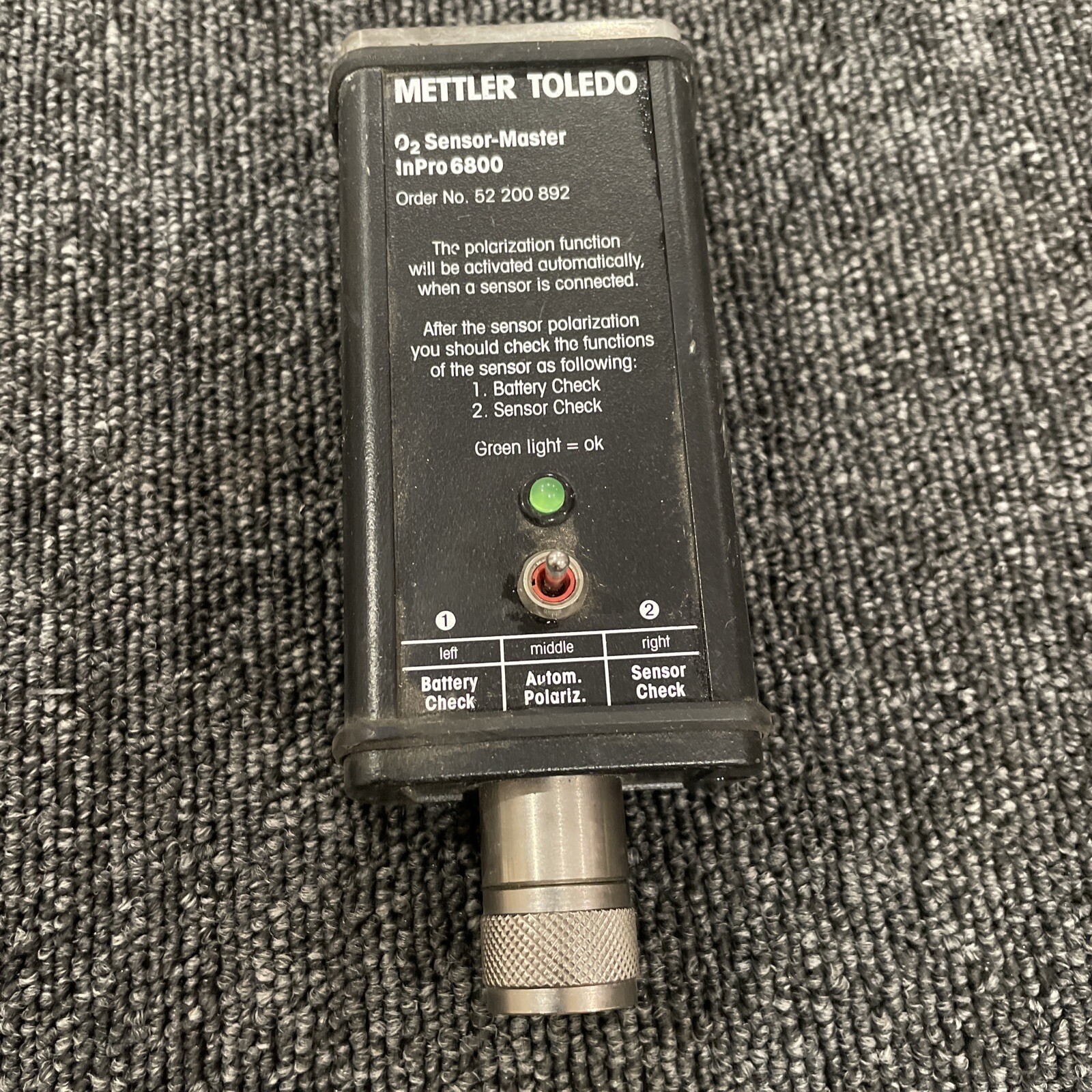 Mettler Toledo 52 200 892 o2 Sensor Master, Inpro 6800 ***FREE SHIPPING***