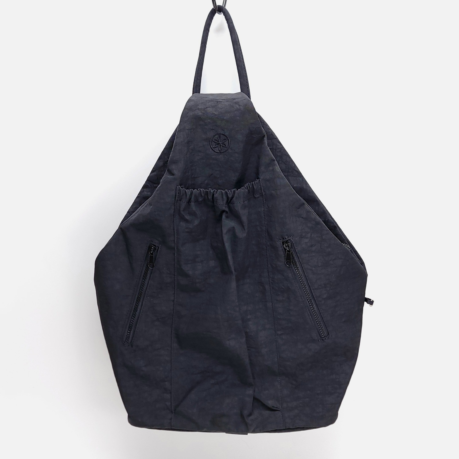 Gaiam Yoga Crinkle Sling Backpack Ergonomic Crossbody Teardrop Bag Single Strap