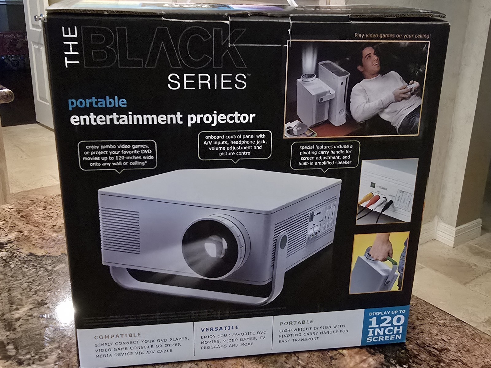 Portable Projector for Watching TV or Games