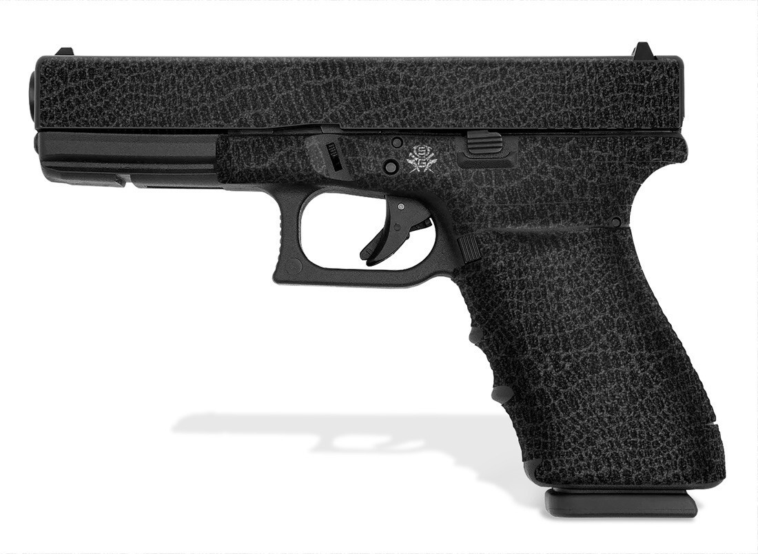 Glock 20SF / Glock 21SF Decal Grip - Reptilian (Black)
