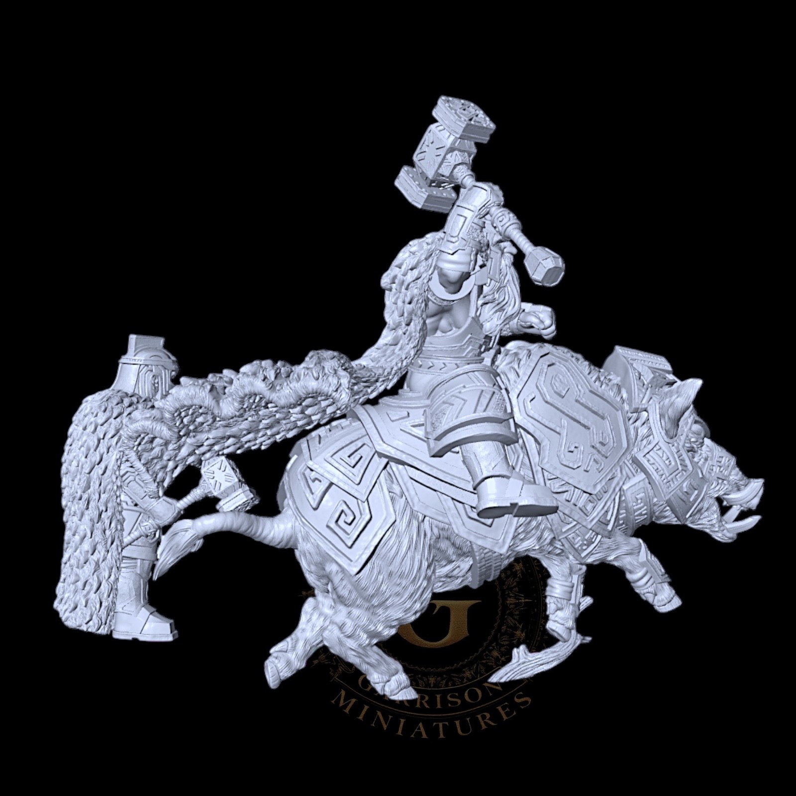 Dwarf Lord Foot & Mounted: 28mm Fantasy Wargames and Collectors Miniatures