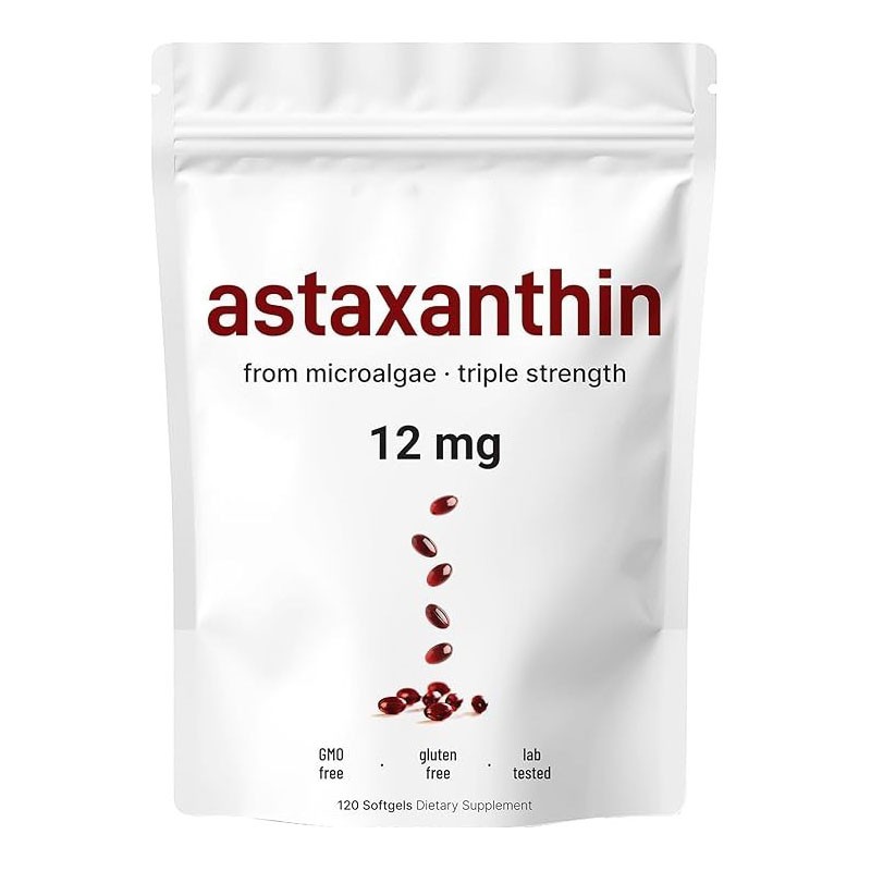1 PACK Astaxanthin 120 Softgels 12mg - Supports Eye Health and Joint Health