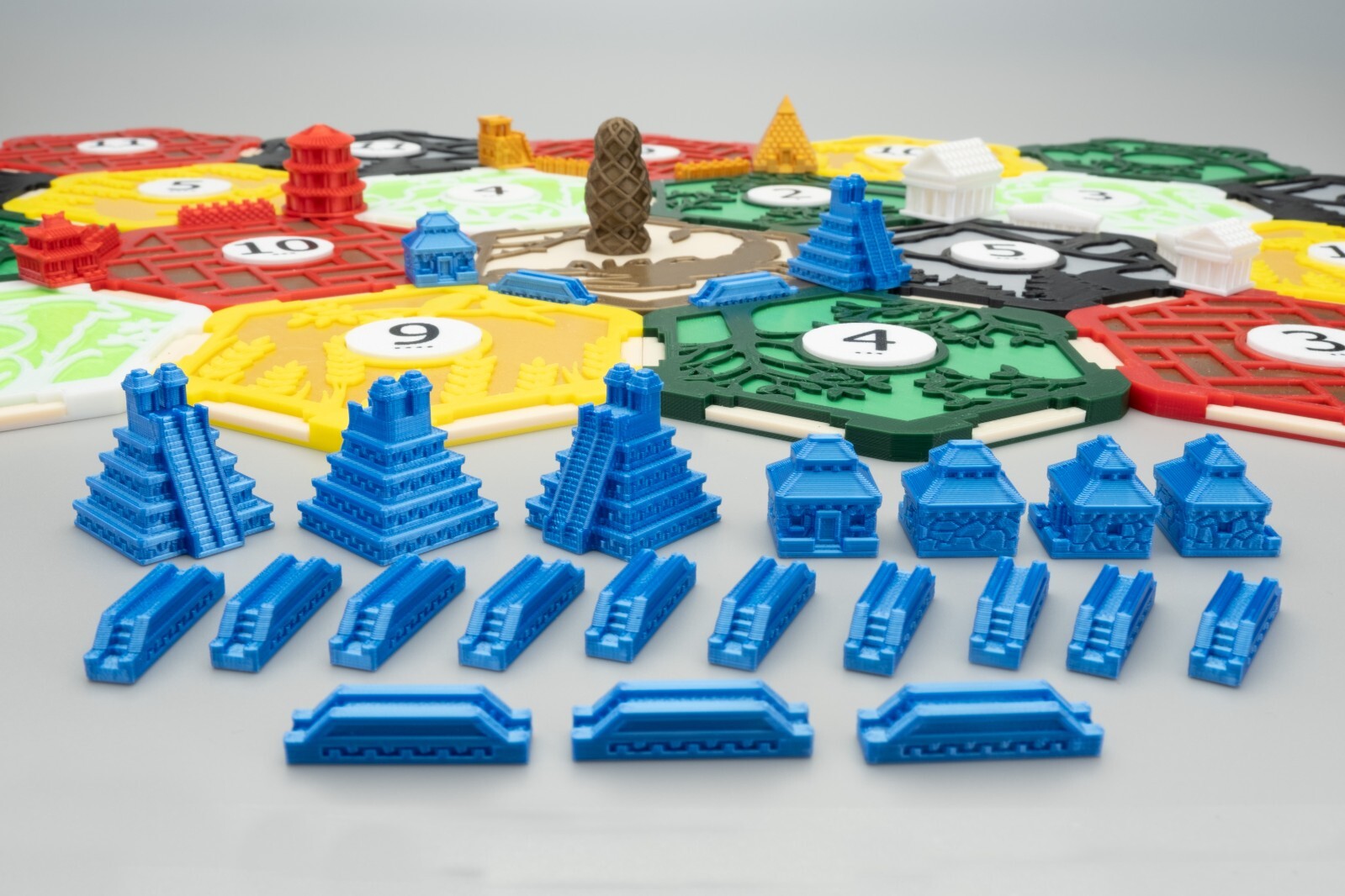 Aztec Civilization for Catan Board Game Replacement Player Sets Tokens