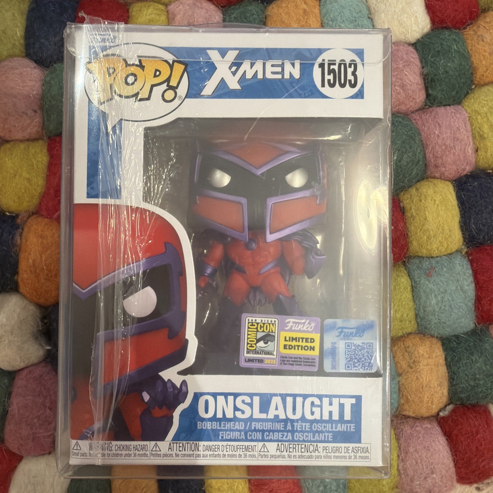 SDCC 2025 FUNKO POP! MARVEL X-MEN ONSLAUGHT 1503 CON STICKER
