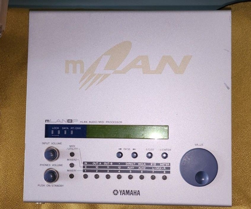 Yamaha mLAN Audio MIDI Processor Interface Tested Working Silver MIJ