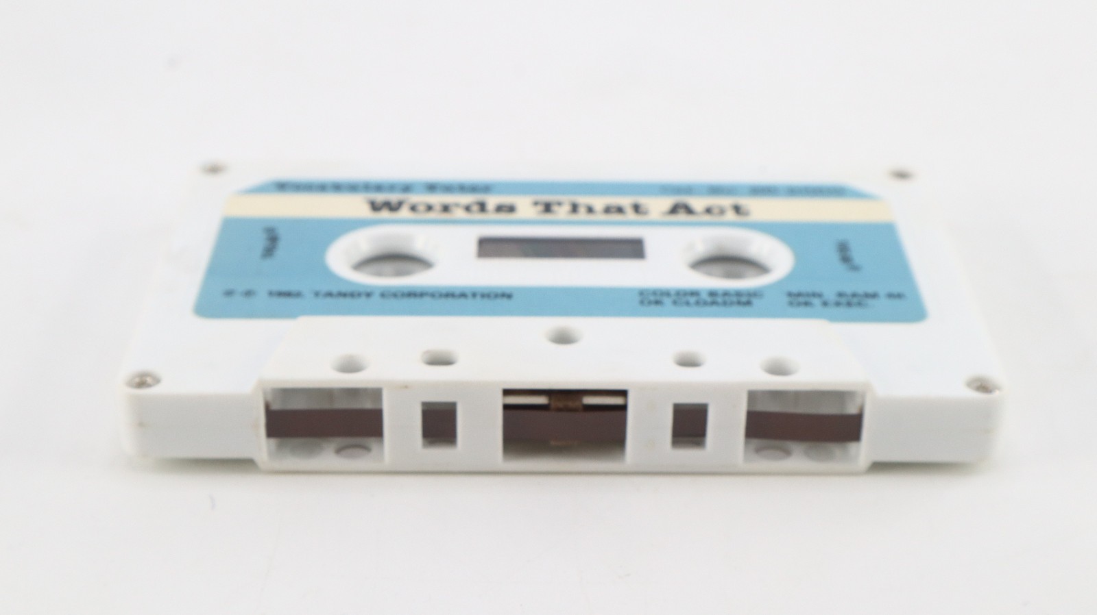 Words That Act & About Things Computer Program Cassette Radio Shack TRS-80 Tandy