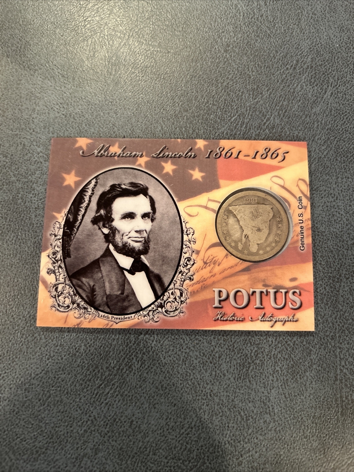 Abraham Lincoln #12/12 1861 Silver Quarter Dollar 2018 Historic Autographs POTUS