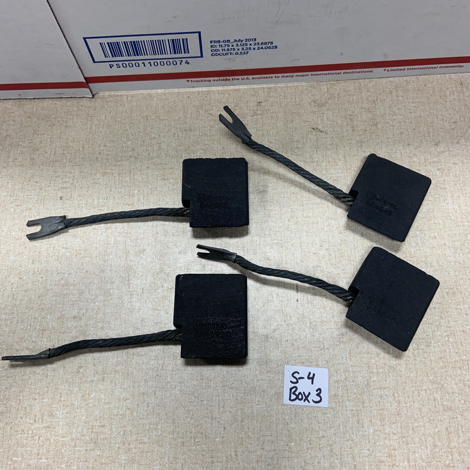 Lot Of 4 National Electrical Carbon SA4548 Carbon Motor Brushes