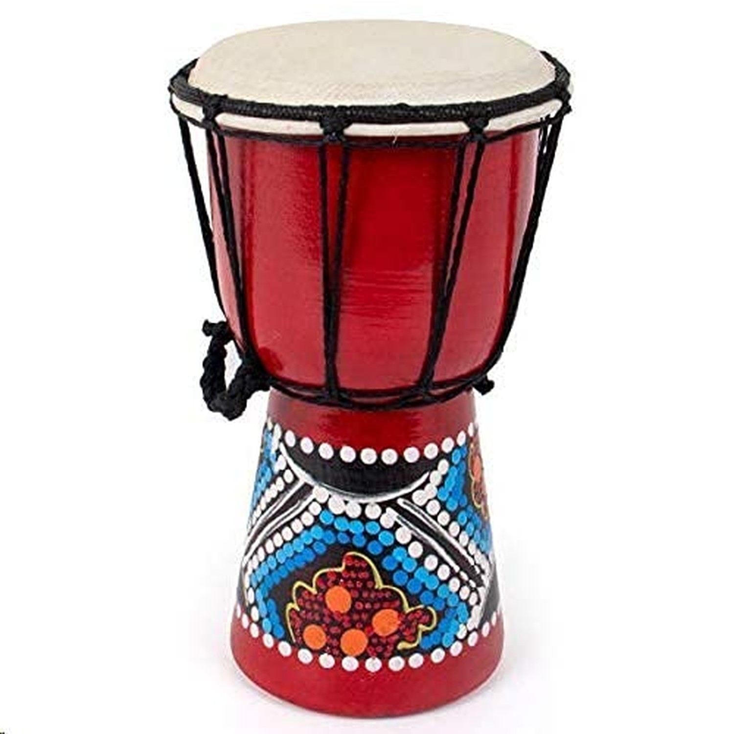 Kmise Djembe African Hand Drum Mini Djembe Mahogany Standard Goat Skin Drumhe...