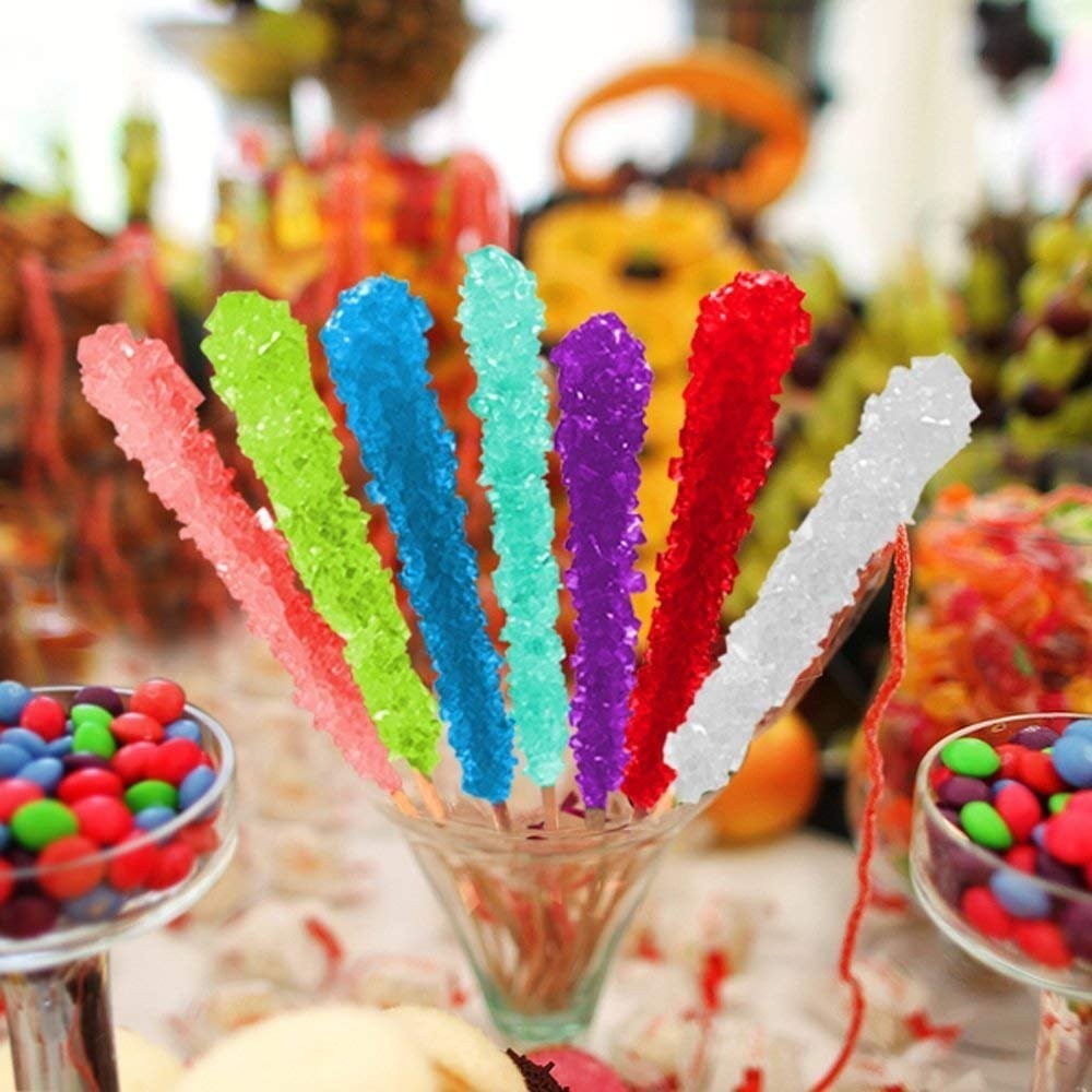 Extra Large Assorted Rock Candy Sticks - Perfect for Parties and Events
