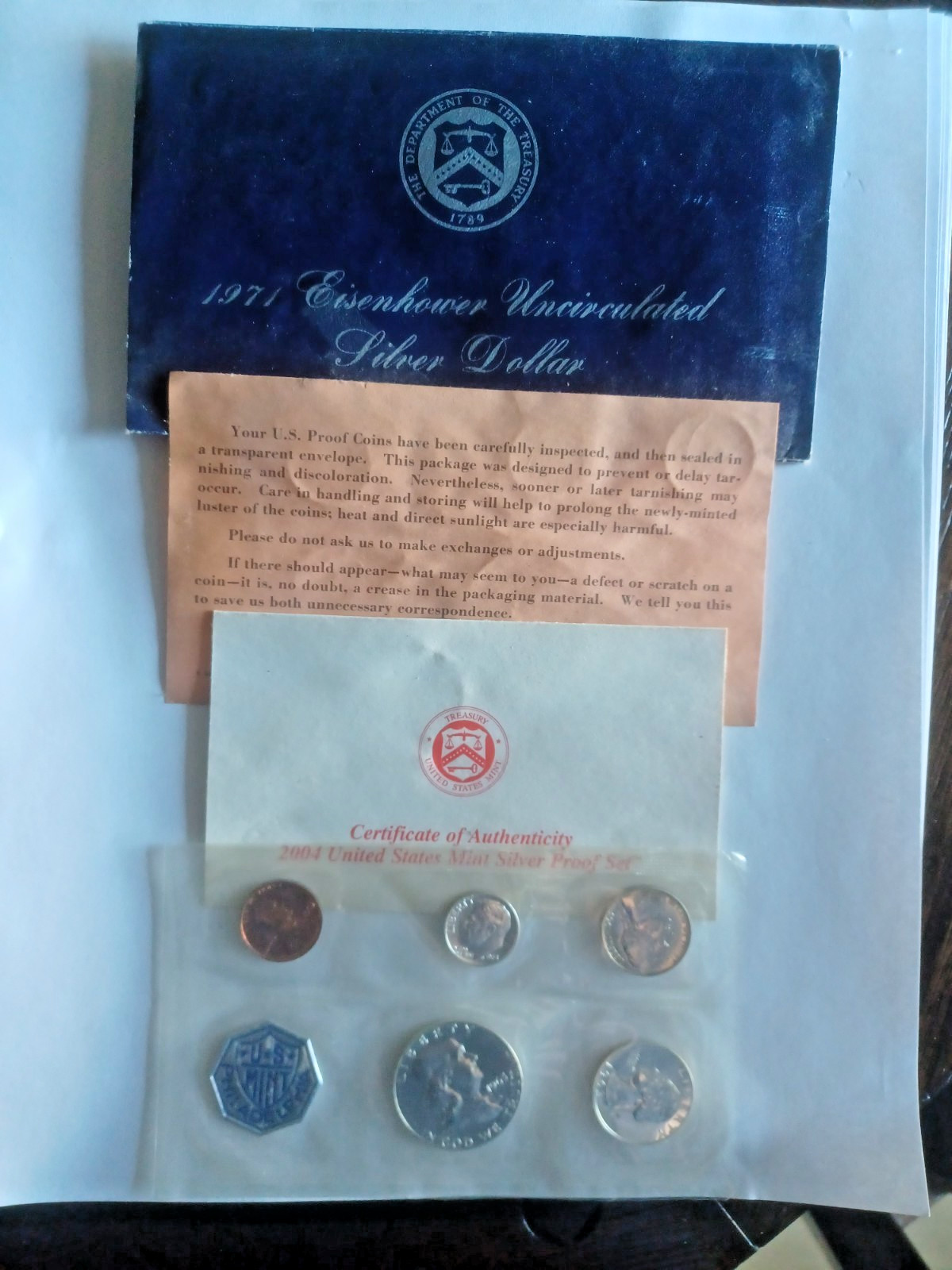 1963 P US Mint Set Last Year Franklin Half Dollar 90% Silver Uncirculated BU COA