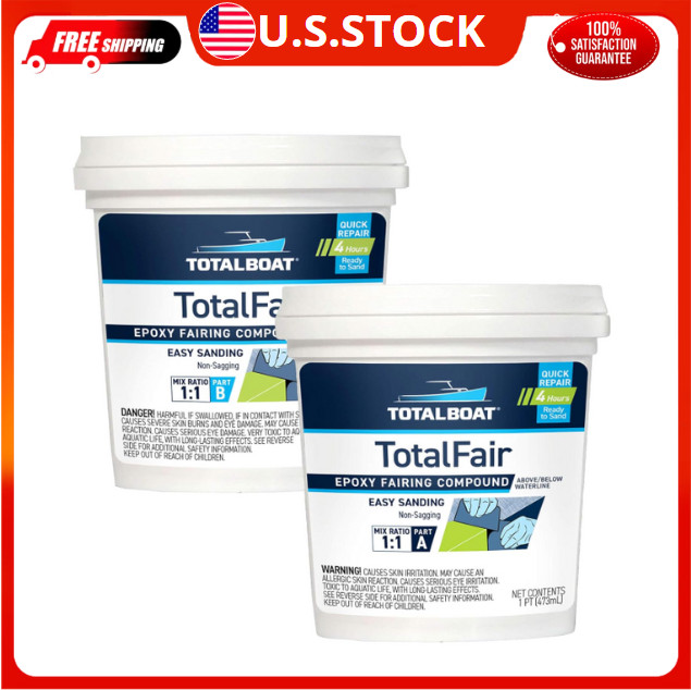 -434282 Totalfair Marine Epoxy Fairing Compound for Fiberglass, Wood, Aluminum a