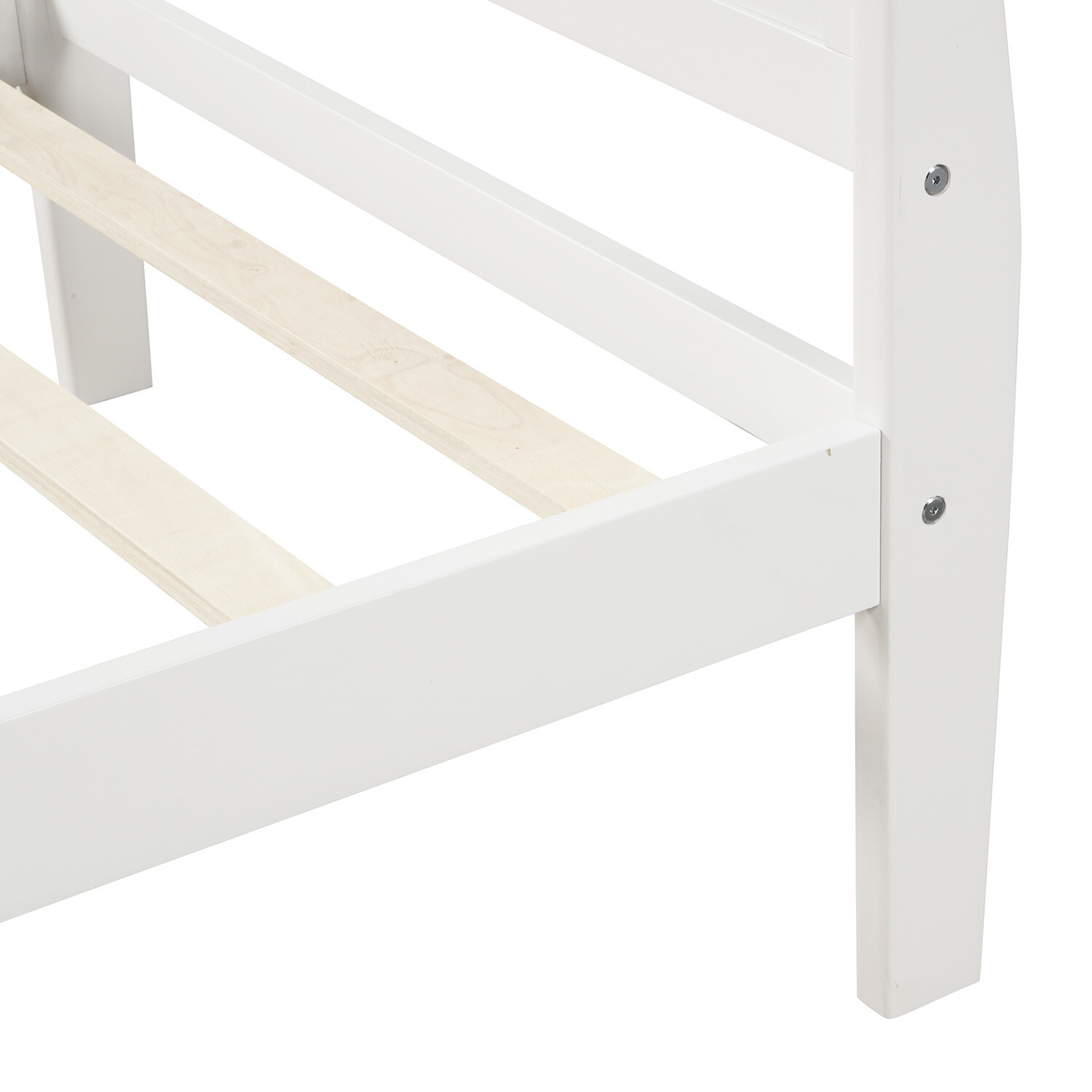 Twin Size Bed Frame Wooden Platform Bed Frame with Headboard and Footboard