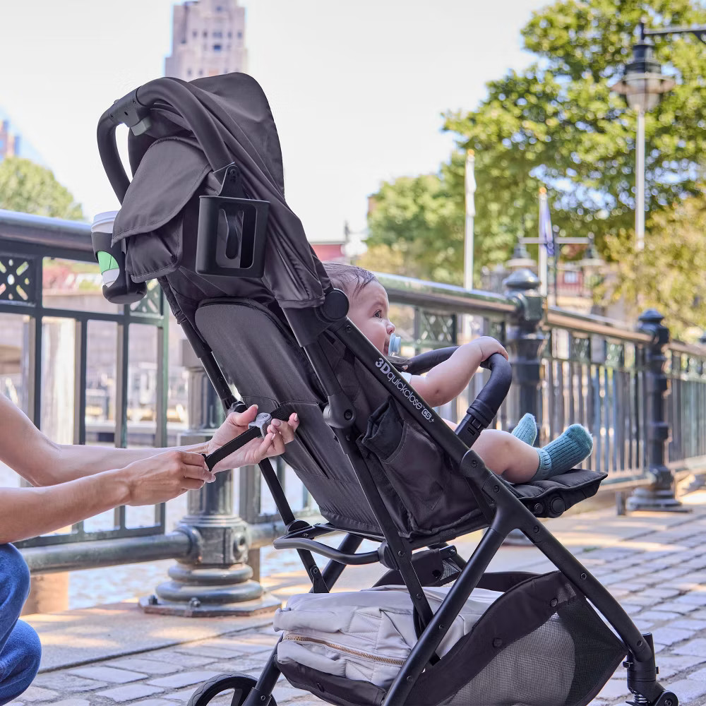 Ingenuity 3Dquickclose CS+ Compact Fold Stroller - Black: Metal Frame