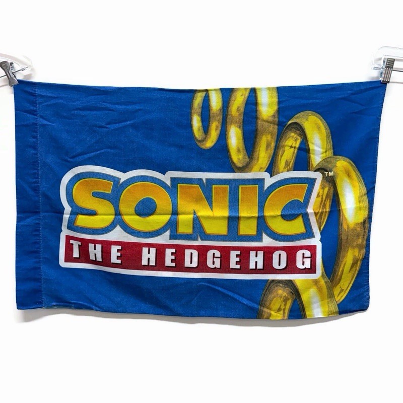 Sonic The Hedgehog Shadow Silver 29 x 19 Blue Cotton Blend Bed Pillowcase SEGA