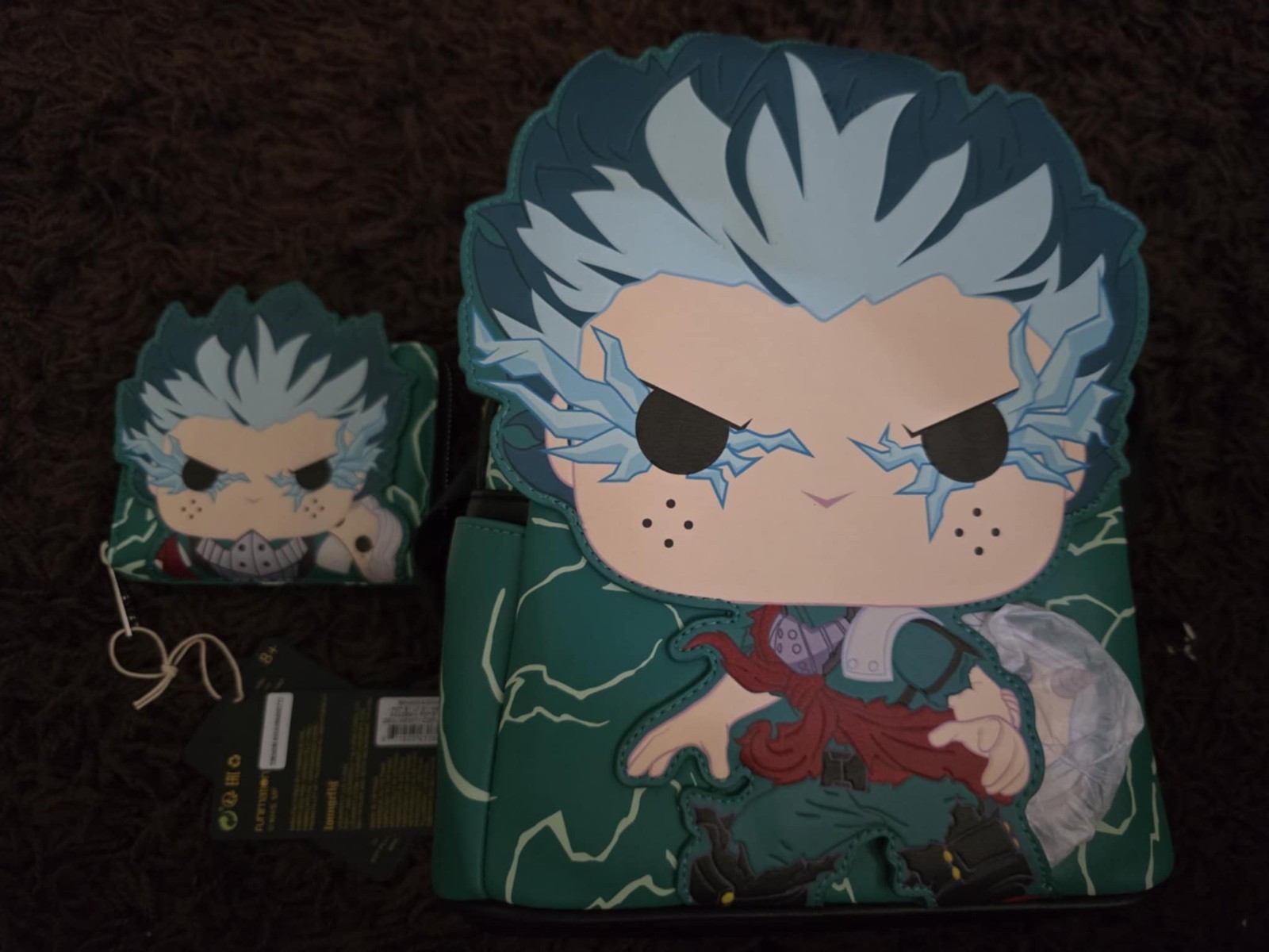 Backpack W/WALLET  My Hero Academia Deku Glow In Dark Loungefly S/SM DAY