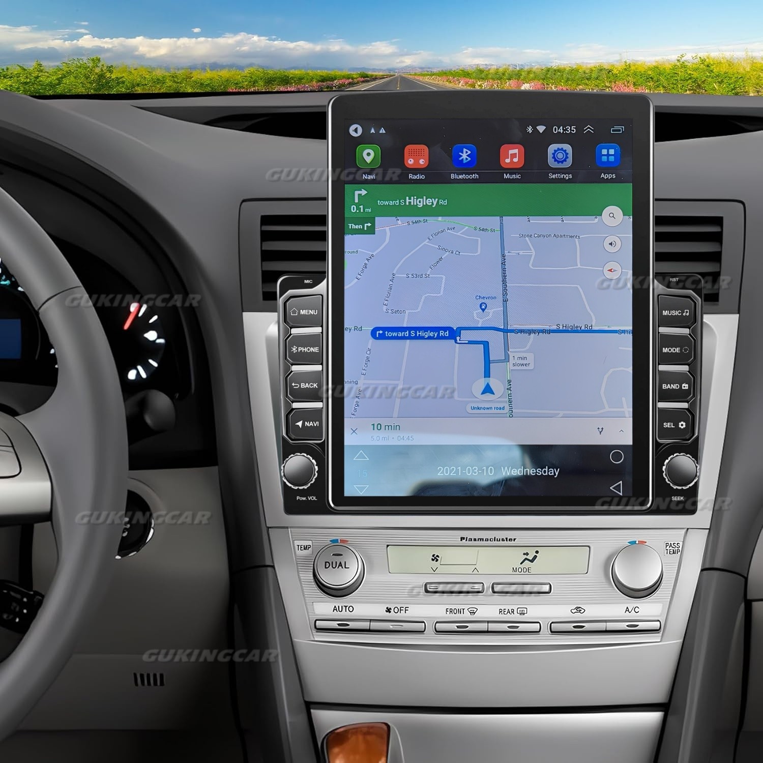 9.7" For Toyota Camry 2007-2011 Android CarPlay Car Stereo Radio GPS Navi WiFi
