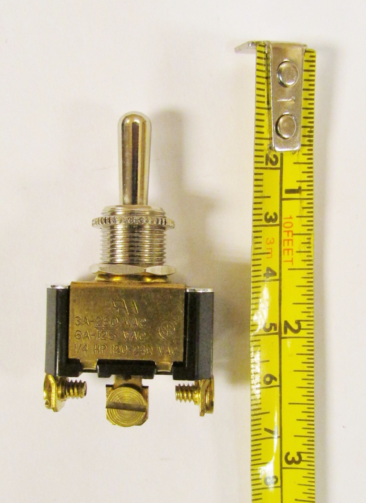 CARLING 9231 3 Pos Main Toggle Switch 3A 250 VAC 6A 125 VAC 1/4 HP 120-240VAC