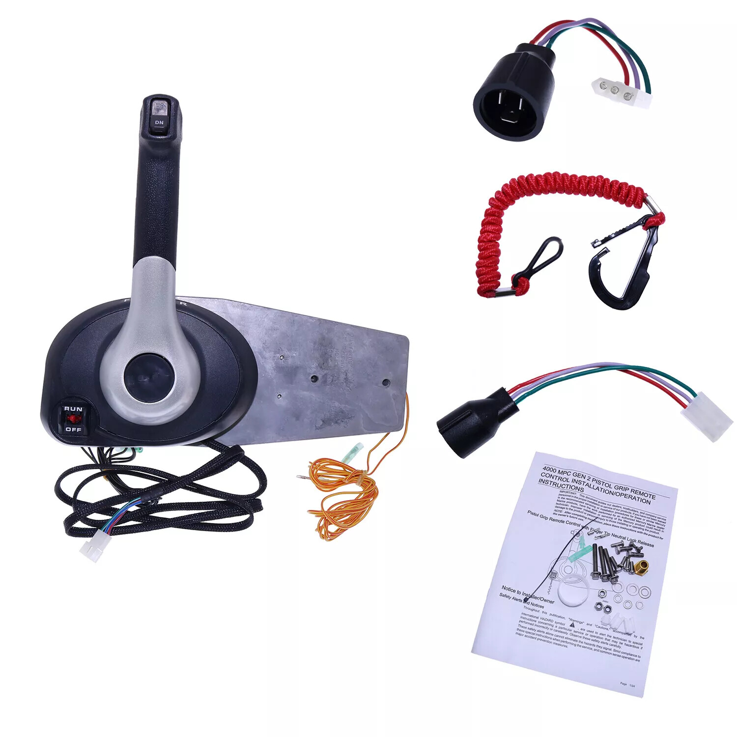 Outboard Throttle Remote Control Box 883710A02 for Mercury Engine Side Mount