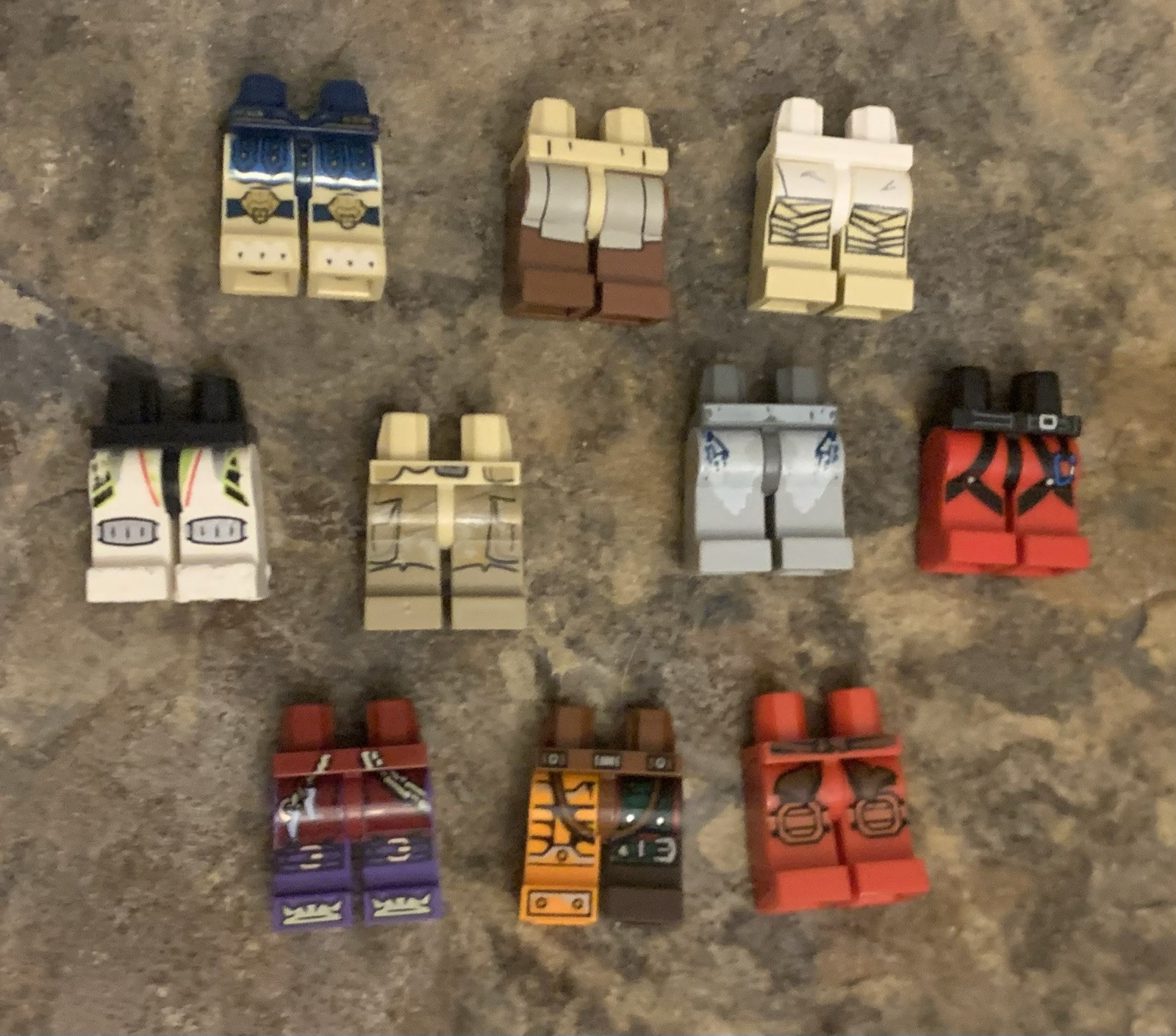 Lego Minifigures Leg Pants Lot. Used