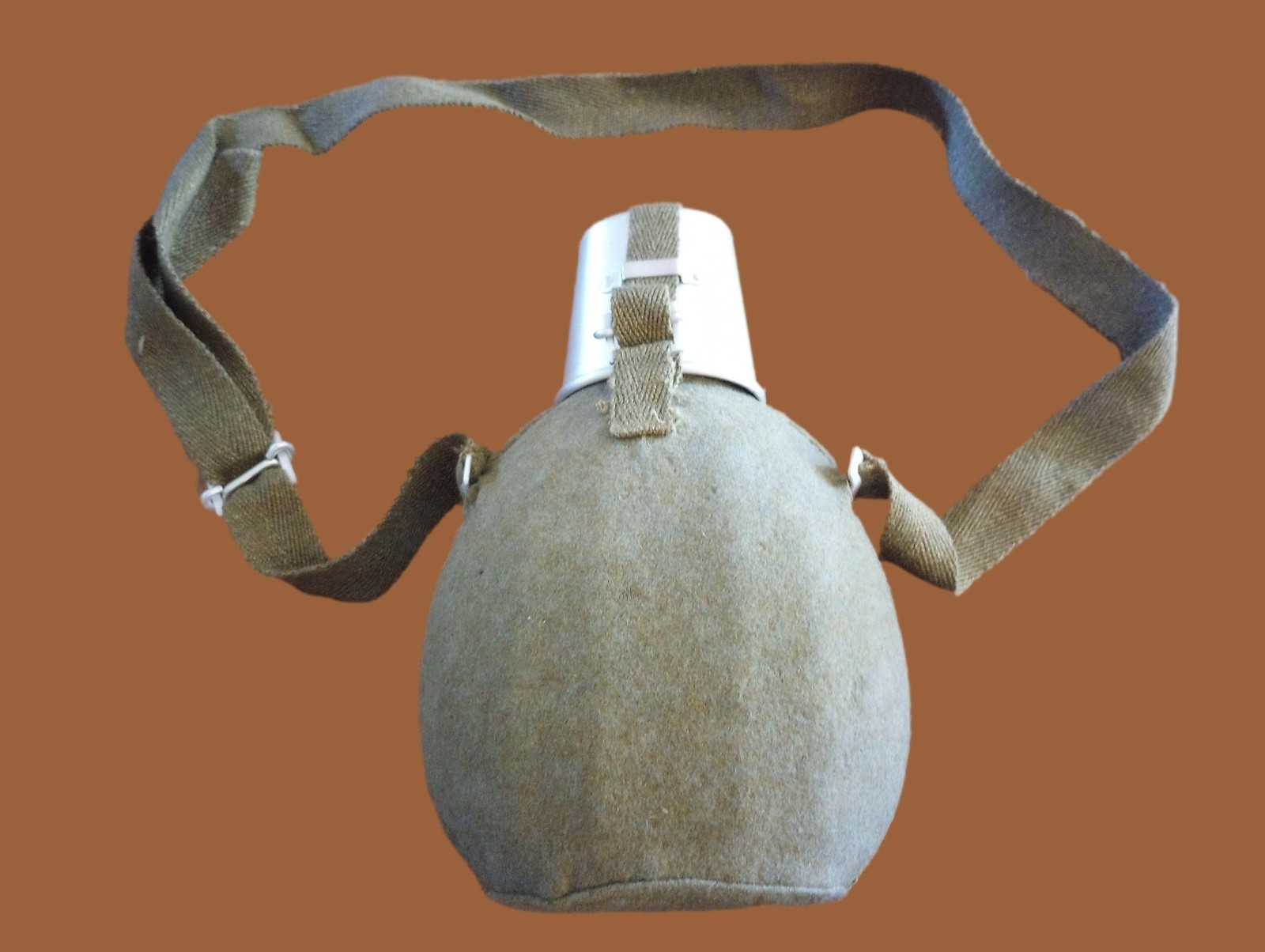 WWII ITALIAN MILITARY CANTEEN MOUNTAIN TROOPS WATER BOTTLE NORTH AFRICA
