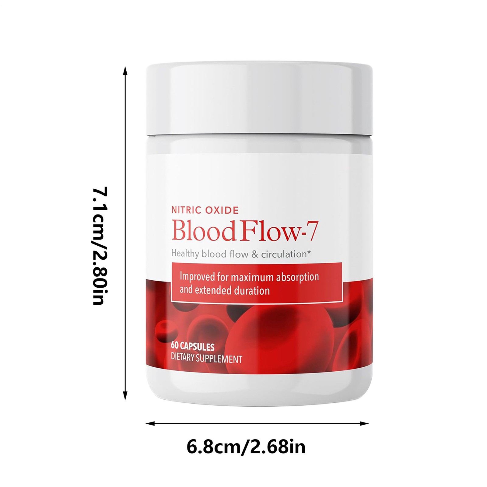 Juvenon BloodFlow-7 Nitric Oxide Supplement - 60 Capsules