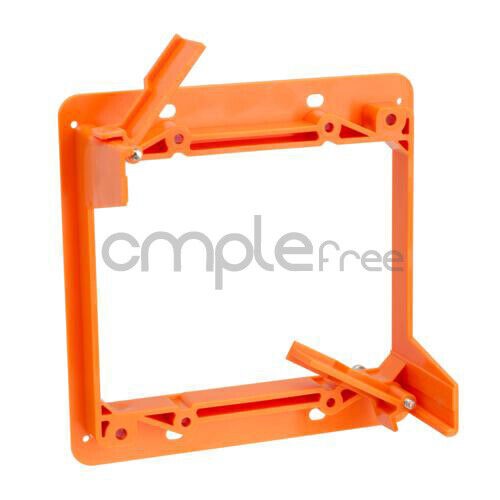 Low Voltage 2 Dual Bracket Mount Multipurpose DryWall Mounting Wall Plate NEW