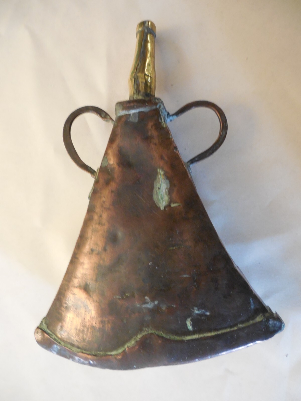 ANTIQUE MOROCCAN BLACK POWDER "POWDER FLASK"