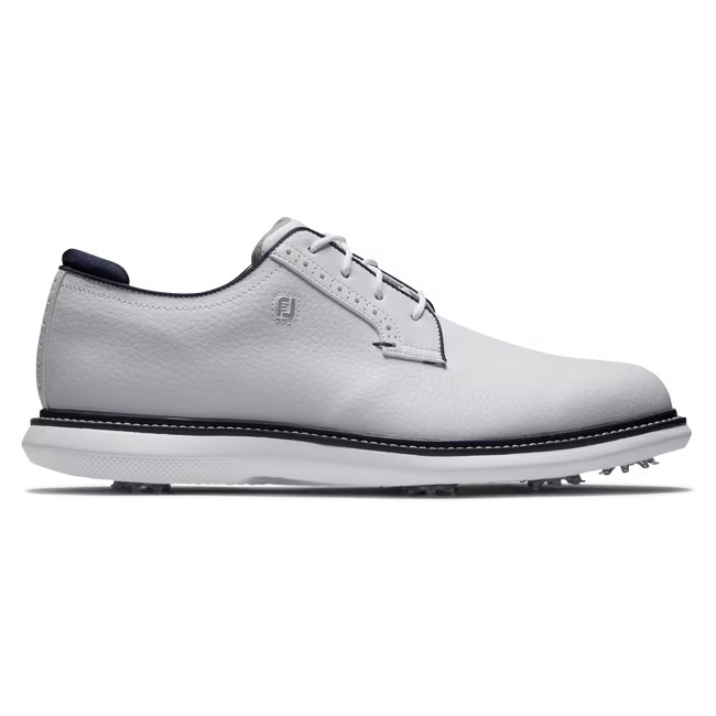 FootJoy Traditions Blucher Men Golf Shoe - Authentic (US Size: 11-12, White)
