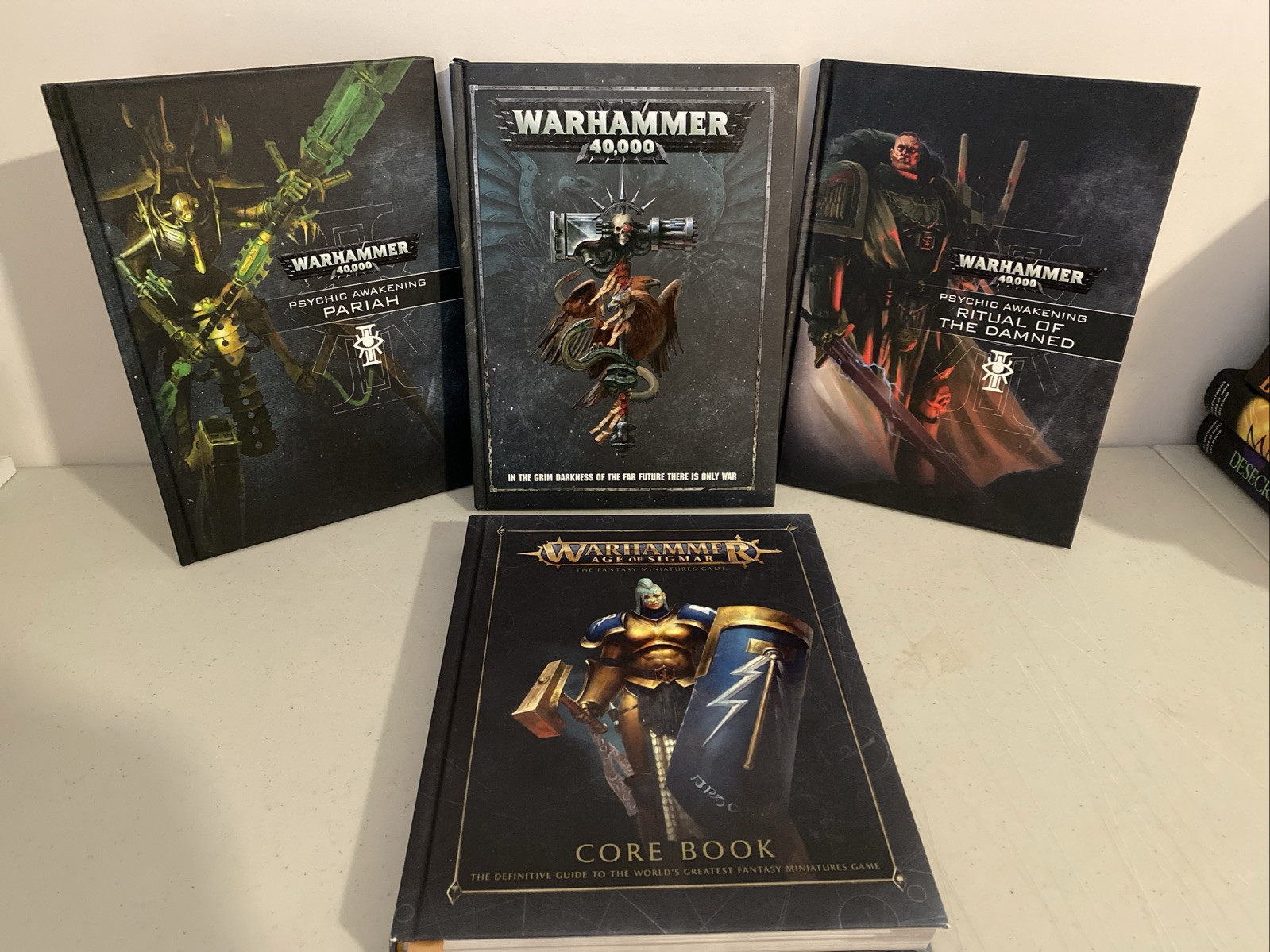 Warhammer 40k + Age Of Sigmar ~ Hardcover Book Lot Of 4 ~ Psychic Awakening
