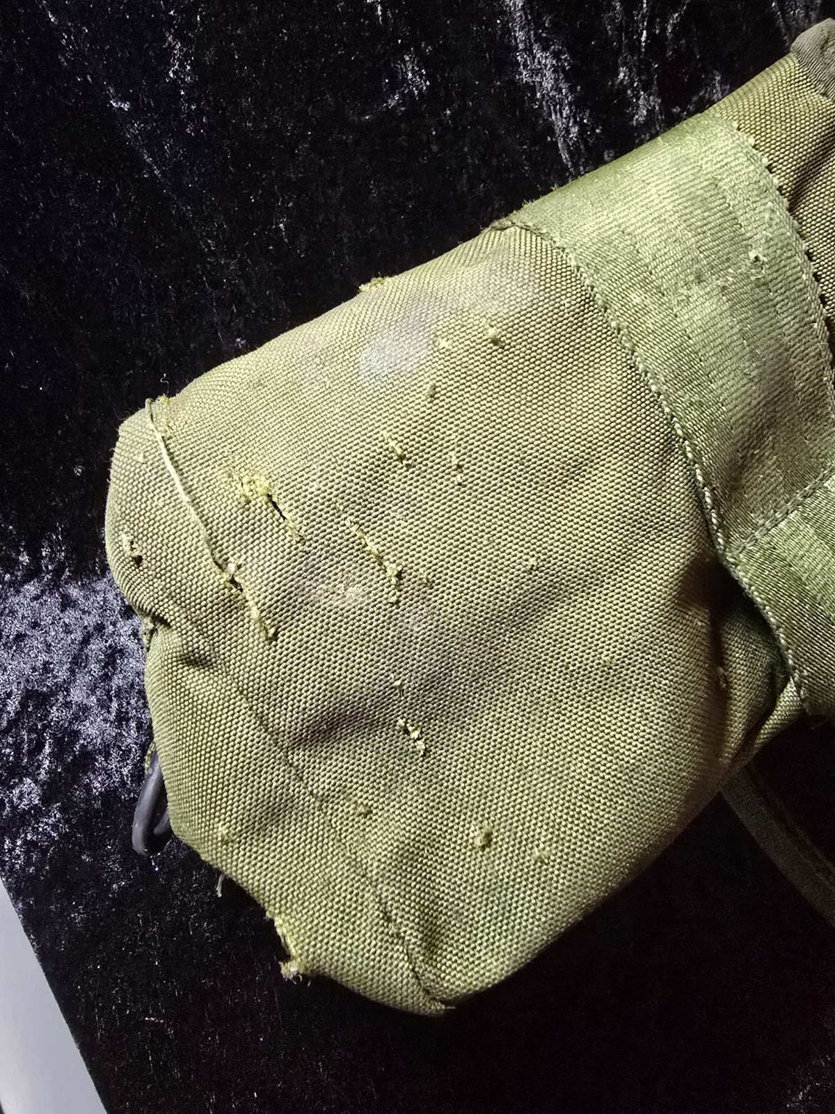 Vintage British Army Issue Hold All Olive Used