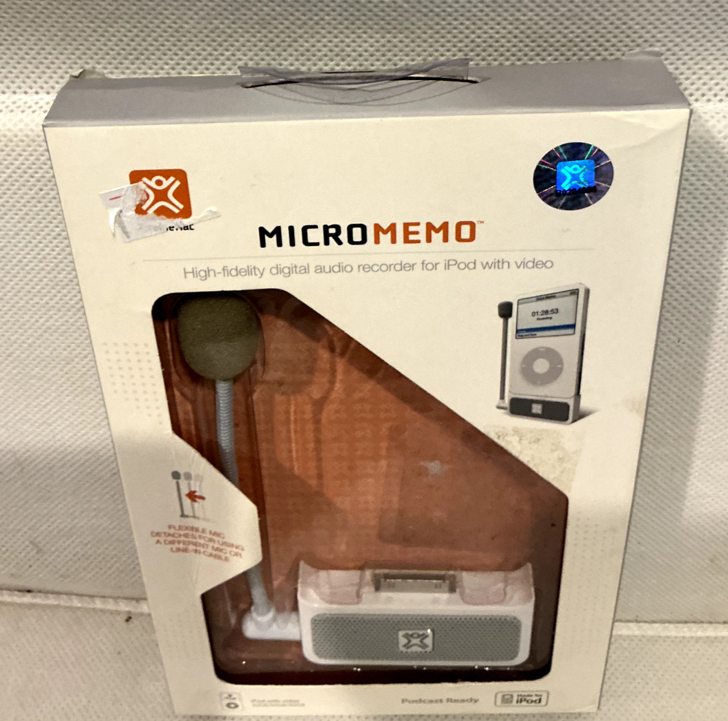 Xtreme Mac Micro Memo Podcast Ready for iPod nano 2nd Generation NEW 2006