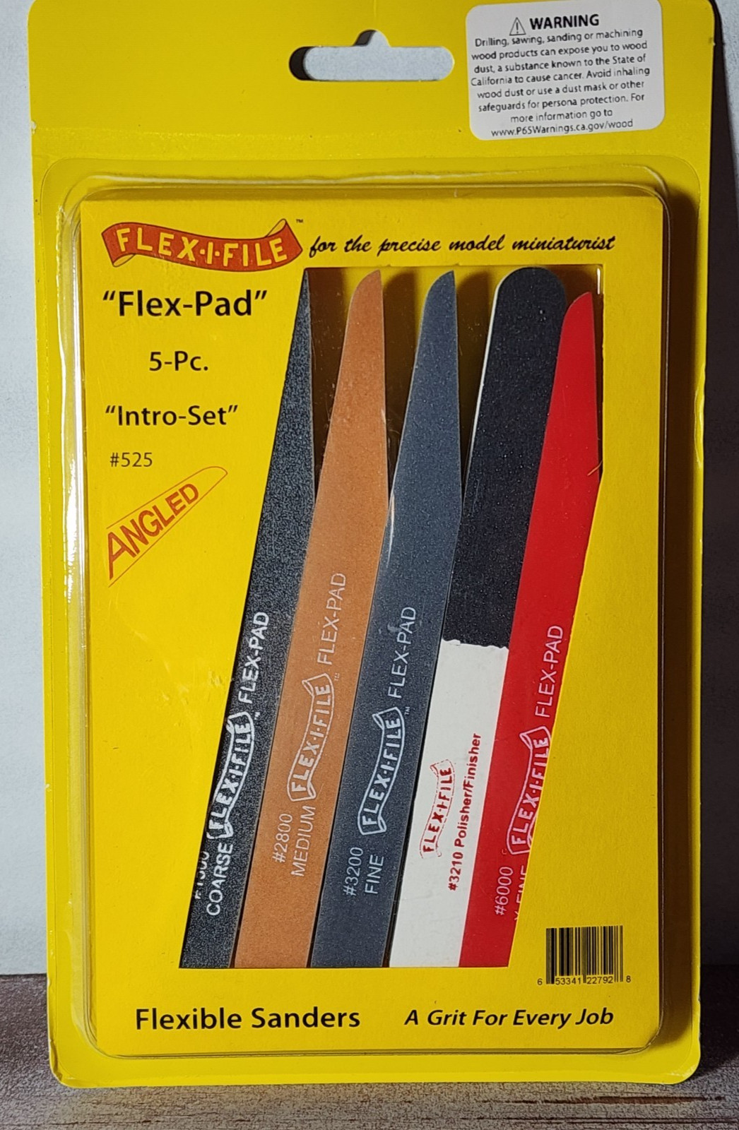 Profile 525 Flex Pad 5 Piece File Intro Set Model Railroad Planes Armor Cars