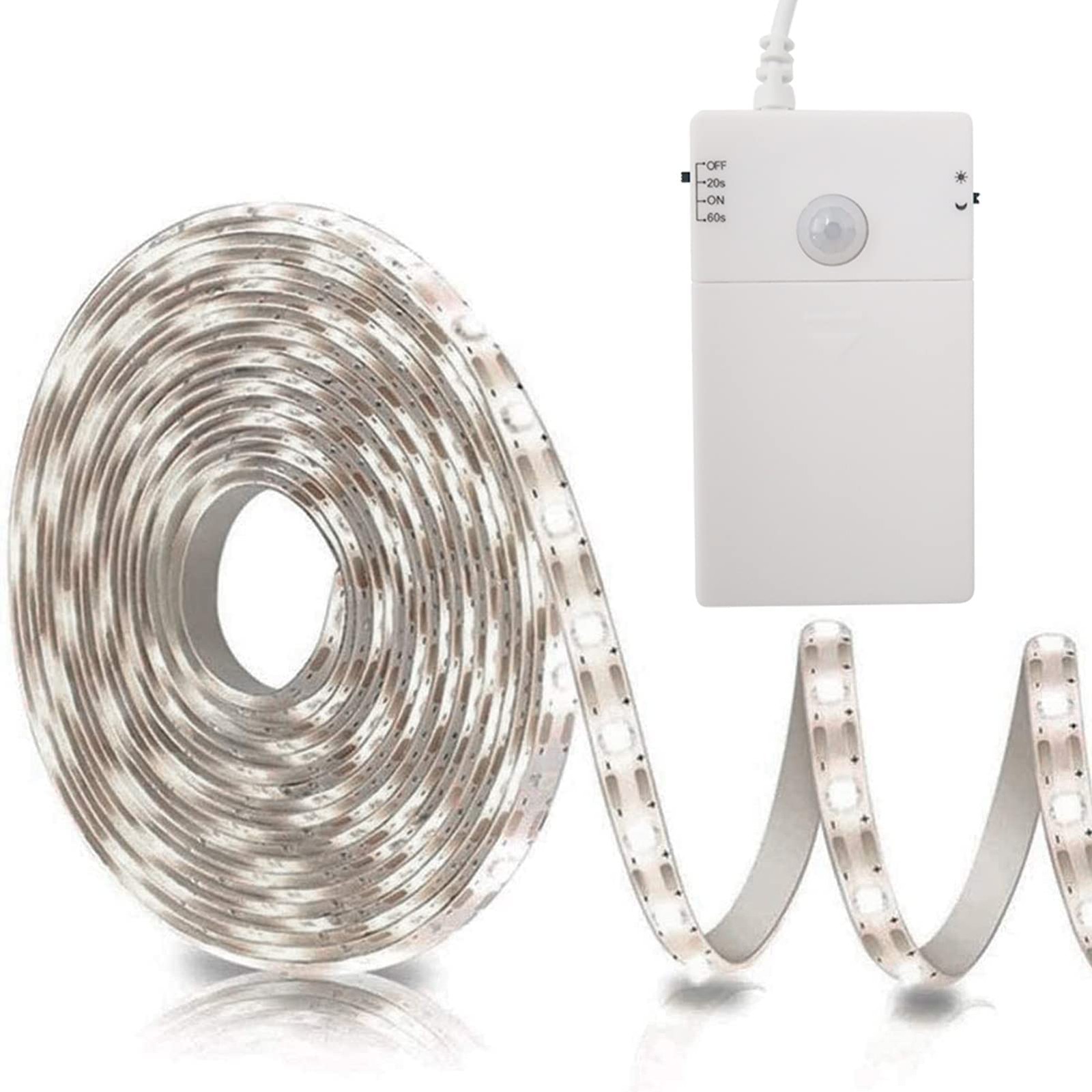 Battery Operated Motion Sensor Cabinet Strip Lights, 9.8Ft 90 LED Counter Clo...