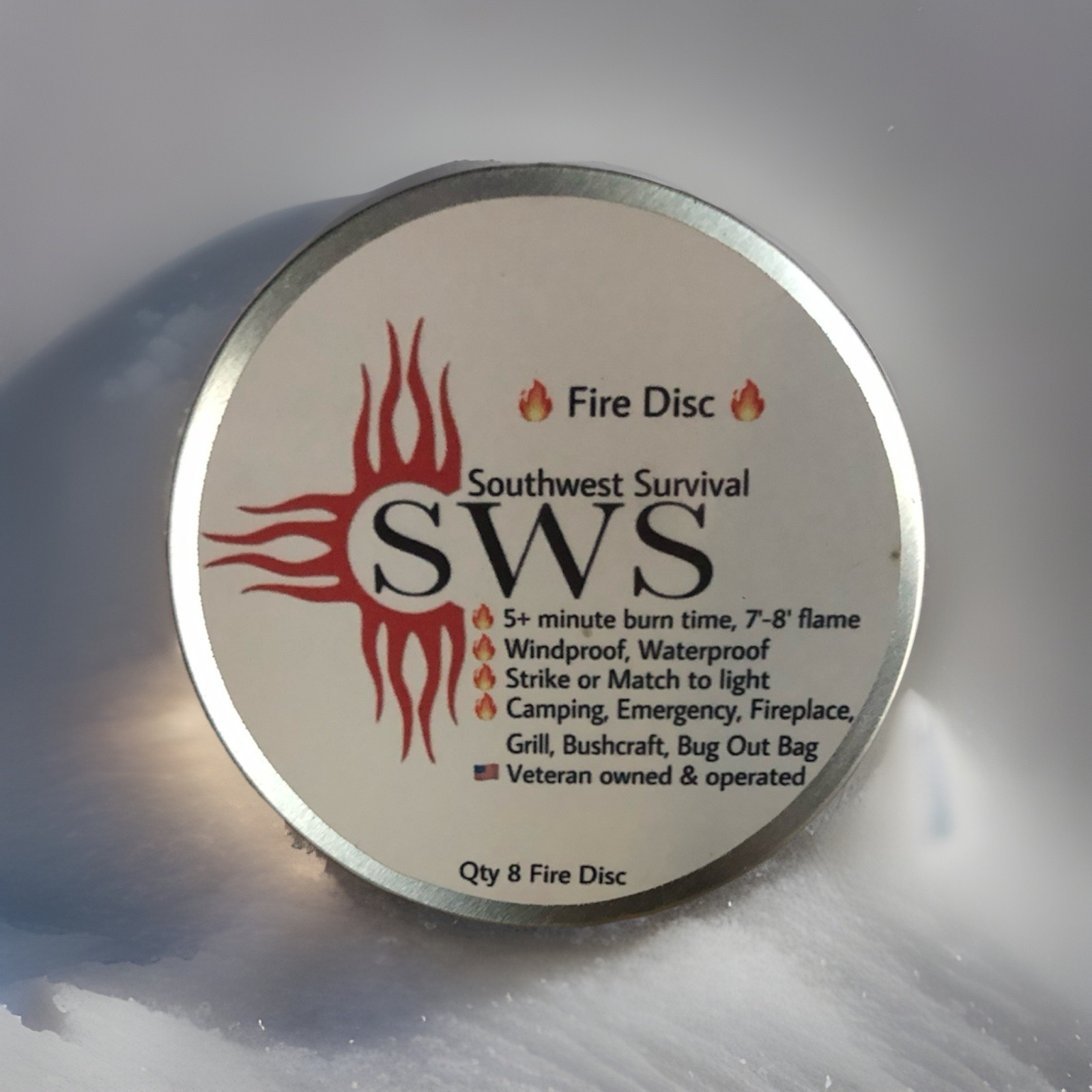 🔥Southwest Survival🔥- Fire Starter Disc - (8) Camping, Survival, Fire Starter