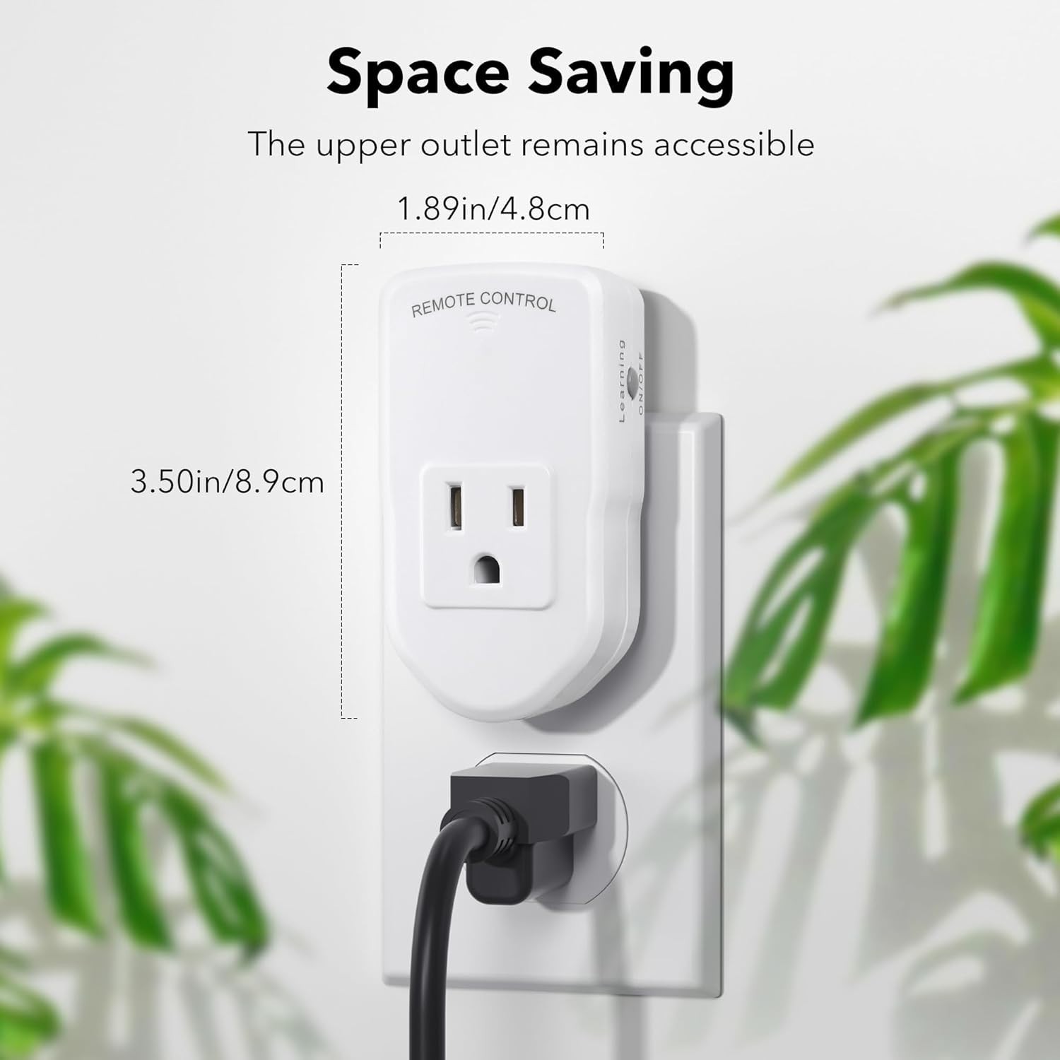 Wireless Remote Control Outlet - 100ft Long Range for Lights & Appliances