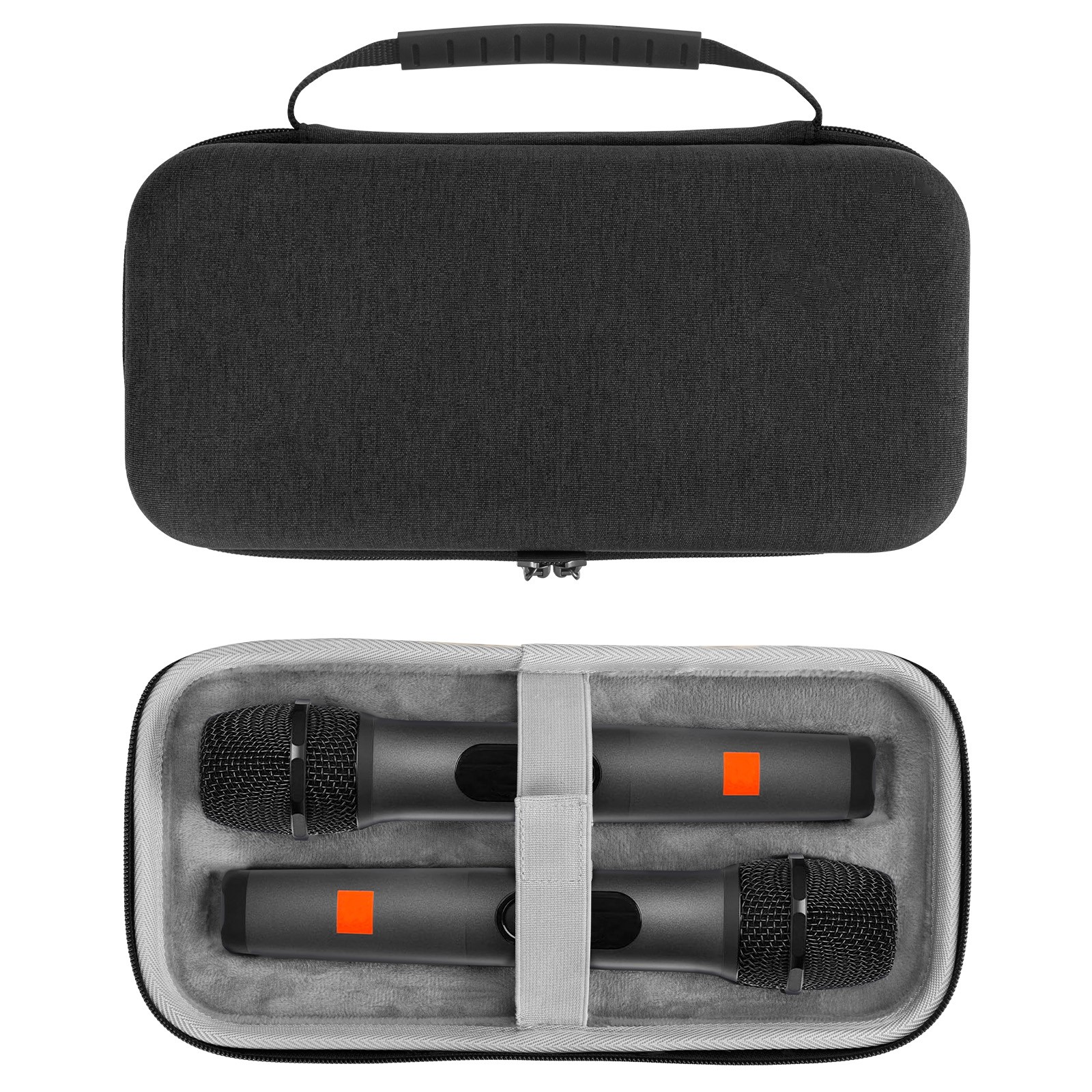 Geekria Microphone Hard Shell Travel Case (Dark Gray)