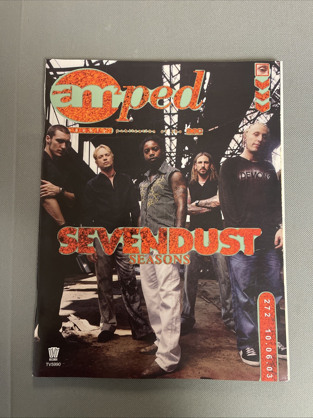 Amped Music Order Catalog 10/06/2003 Sevendust Cover AEC Publication