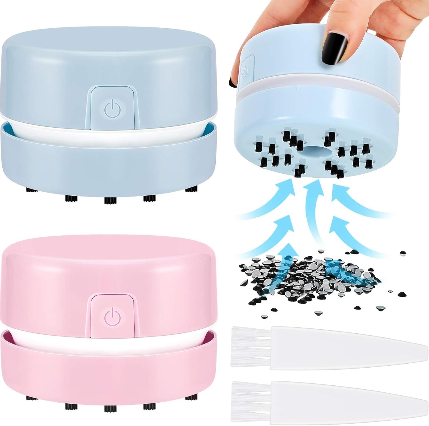 2 Pcs Diamond Painting Tool Drill Quicker Picker for Spilled Diamonds 5d Pain...