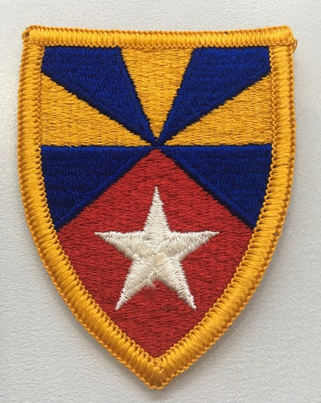 Vietnam Era U.S. 7th Army Field Support Command Full Color Merrowed Edges Patch