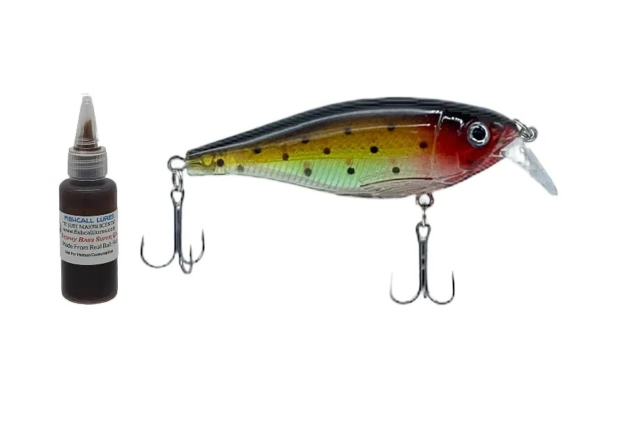 Scented fishing lure 3.2 Inch Crankbait - Includes one ounce Trophy Bass Scent
