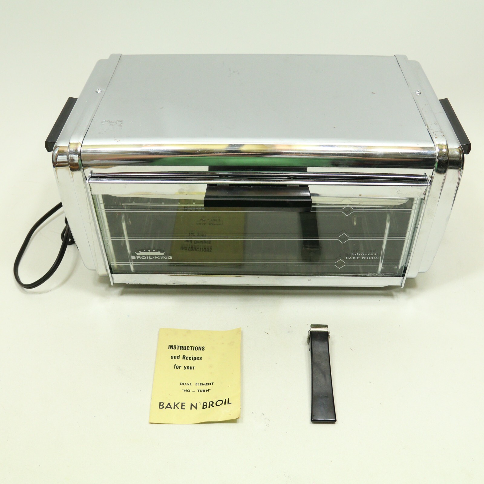VTG Broil King Chrome BAKE N’ BROIL Infra-Red Oven E-13305 Mid-Century 1960s