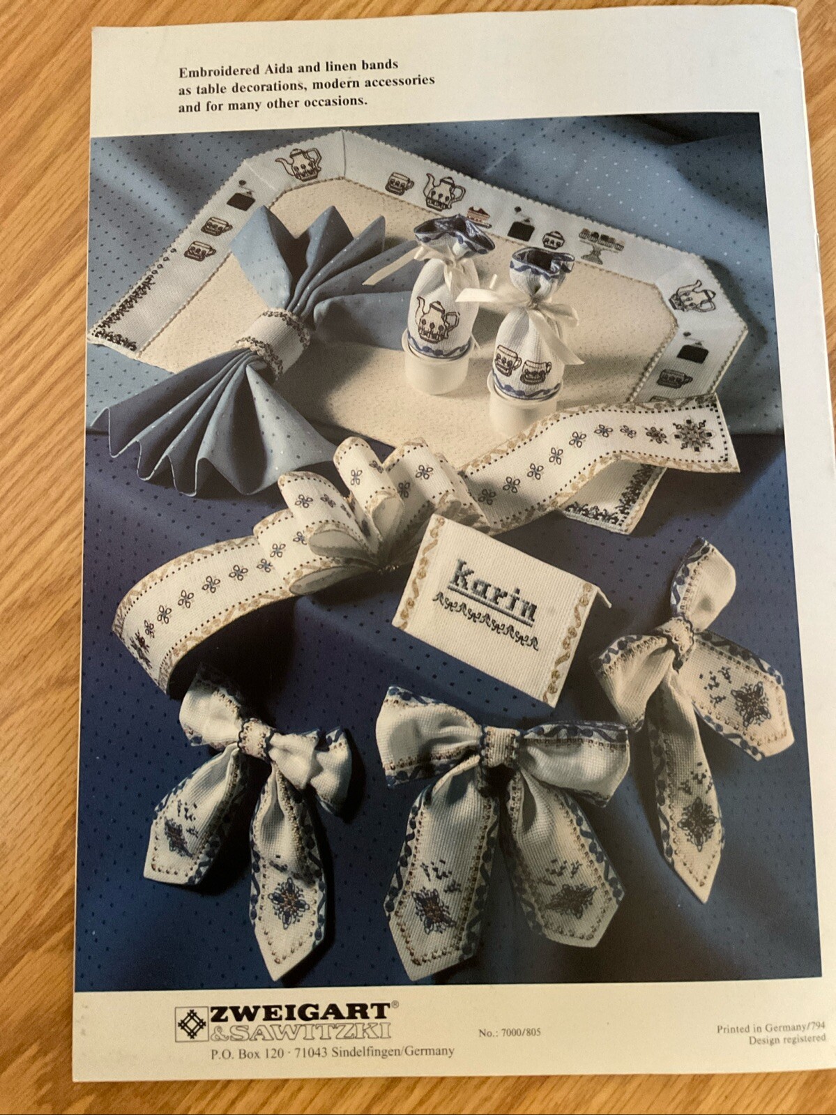 Zweigart Cross Stitch Bands And Ribbons Needlework Ideas Leaflets