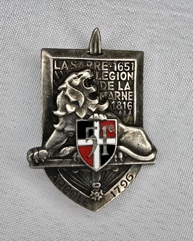 51° Infantry Regimont French Army Metal Pin Régiment d’Infanterie
