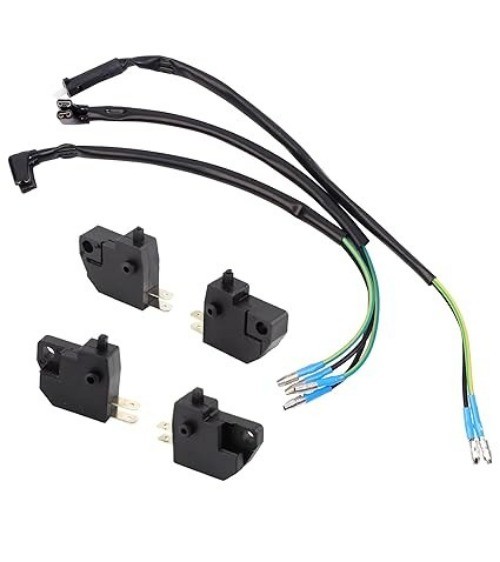 Universal Brake Light Lamp Stop Switch with Brake Cables for 50cc-250cc Scooter
