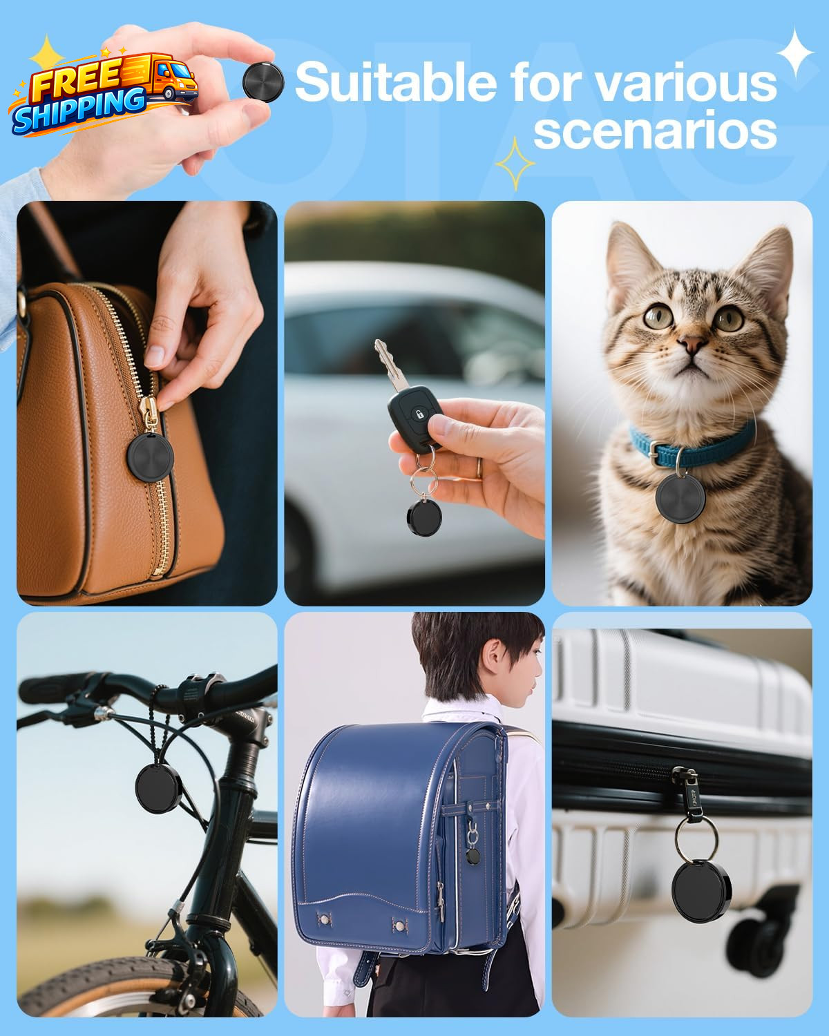 Air Tags for Android Air Tags4 Pack Android Android Tracker Tags 2 Year Battery