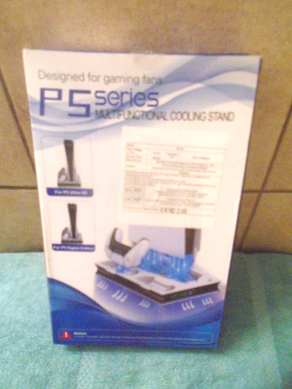 PS5 Slim Stand Cooling Fan,PS5 Controller Charging Station for Sony Playstation5