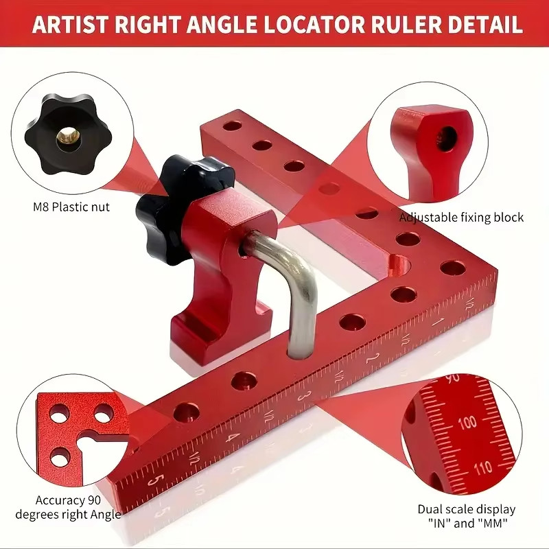 Aluminum Alloy Metal Corner Clamps For Woodworking Positioning 90 Degree 140mm