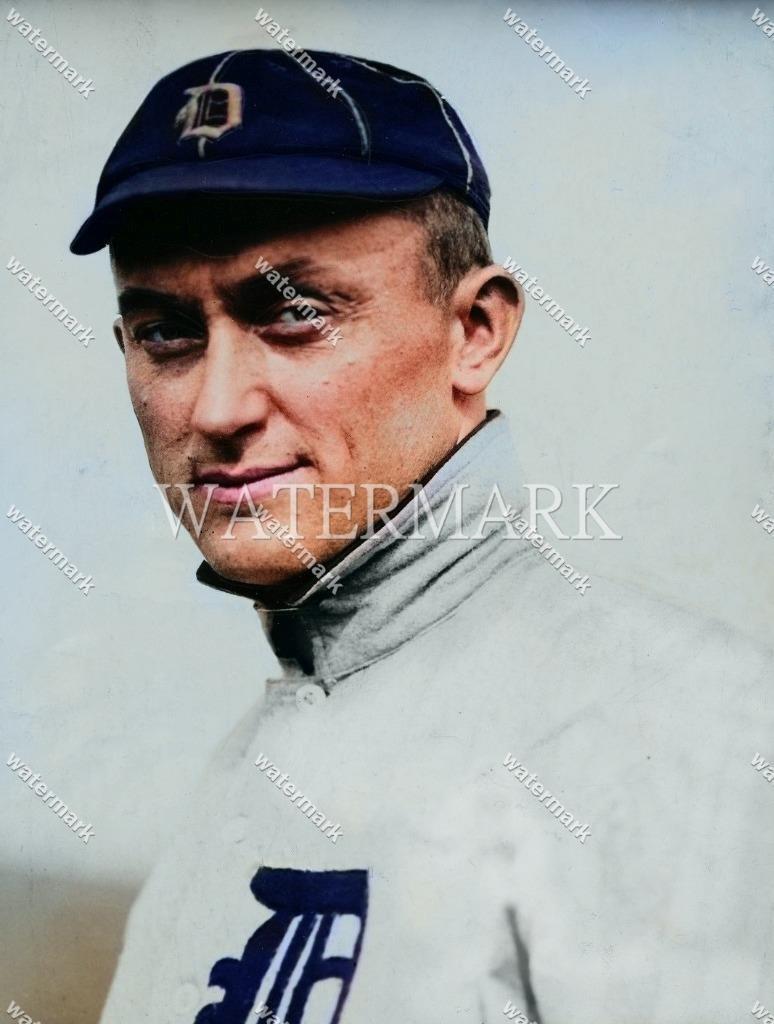 GL173 Ty Cobb Detroit Tigers Georgia Peach 8x10 11x14 16x20 Colorized Photo