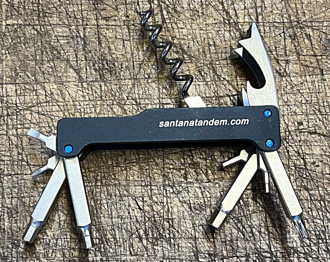 SANTANA 10 Function Folding Bike Multi-Tool 2-6mm, T25, Screwdrivers BRAND NEW
